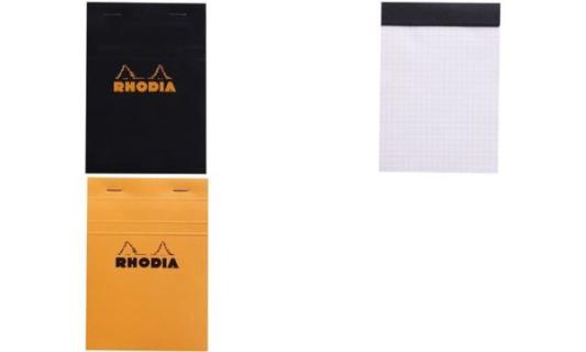 RHODIA Notizblock No. 13, DIN A6, k ariert, orange (8017025)