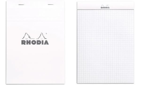 RHODIA Notizblock No. 16, DIN A5, k ariert, weiß (8017031)
