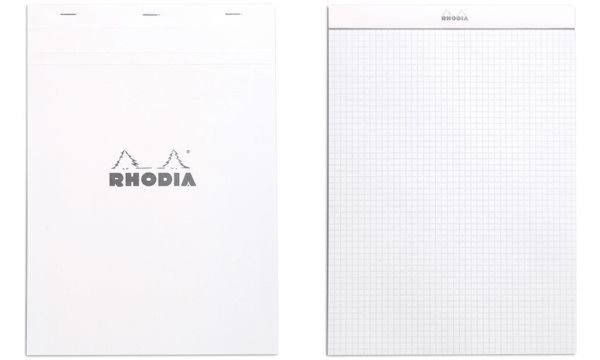 RHODIA Notizblock No. 18, DIN A4, k ariert, weiß (8017035)