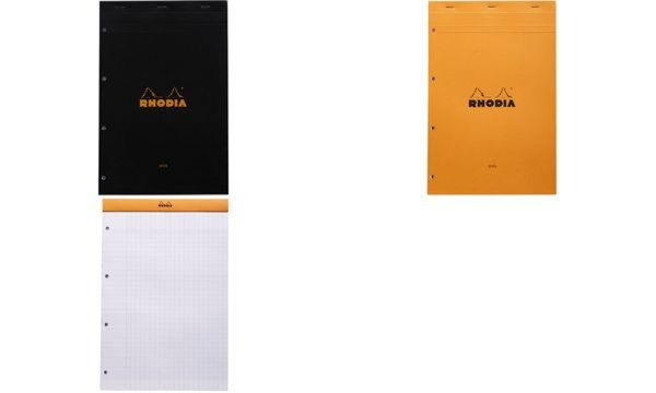 RHODIA Notizblock No. 20, DIN A4+, franz. Lineatur, orange (8017043)