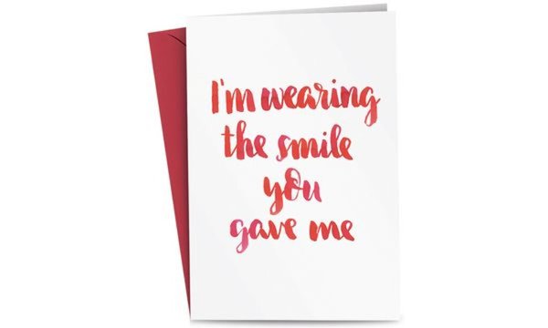 RÖMERTURM Grußkarte I am wearing t he smile you gave me (5270129)