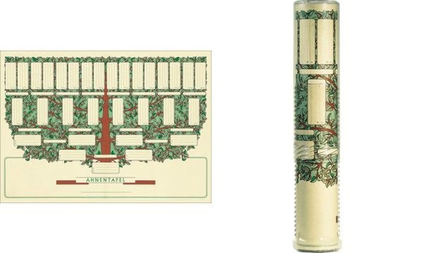 RNK Verlag Schmuck-Ahnentafel Klei ner Baum, DIN A3 quer (6530099)