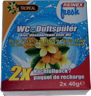 WC-Duftspüler Nachfüllung Tropical 2er passend für Duftspüler 1044,1045,10709