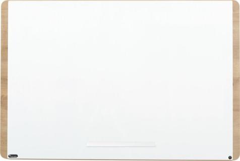 Schreibtafel NAT6421 lackiert Design-Whiteboard in edler Holzoptik
