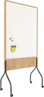 Moderationstafel mobil NAT8100 Design-Whiteboard in edler Holzoptik