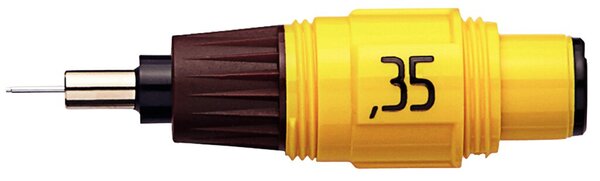 ROTRING Esatz-Zeichenkegel für isograph 0,35 mm Farbcode: gelb (S0218320)
