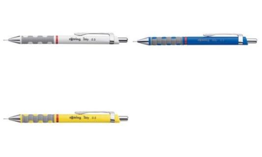 ROTRING Feinminenstift Tikky 0,5 mm, rot verchromte, starre Röhrchenspitze, gum