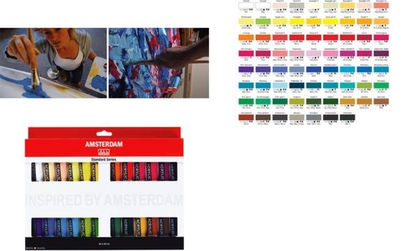 ROYAL TALENS Acrylfarbe AMSTERDAM I ntroset III, 24 x 20 ml (8006223)