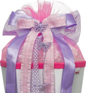 ROTH Schultütenschleife "Butterfly", lila