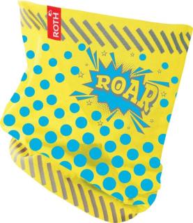 ROTH Kinder-Jersey-Schlauchschal ReflActions "Roar", gelb
