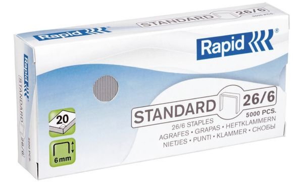 Rapid Heftklammern Standard 23/12, galvanisiert (68869400)