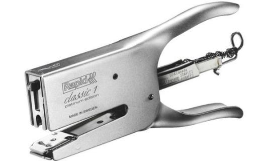 Rapid Heftzange Classic K1 - Platin um Edition, silber (58500250)