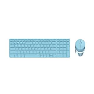 RAPOO Kabelloses Multi-Mode-Deskset "9750M" blau QWERTZ