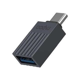 RAPOO USB-C Adapter, USB-C auf USB-A grau