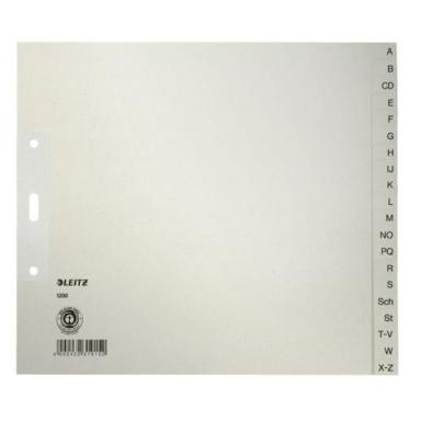 Register A-Z Papier, Sparformat 21cm, 20Bl, grau
