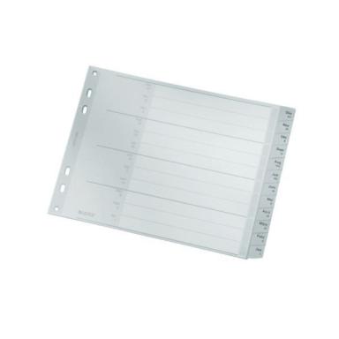 Register Dez-Jan. A4 18cm PP 12Bl gr 