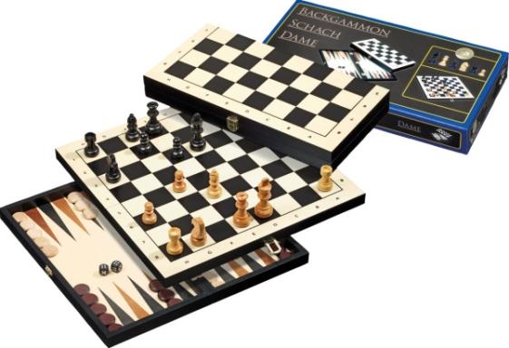 Reise-Schach-Backgammon-Dame-Set, Nr: 2511