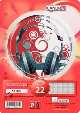 Ringbucheinlagen A5 kariert 70g chlorfrei 50 Blatt