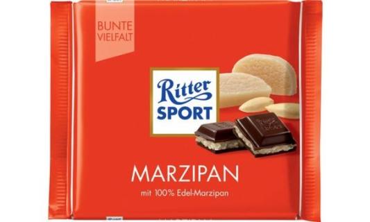 Ritter SPORT Tafelschokolade MARZIP AN, 100 g (9540043)