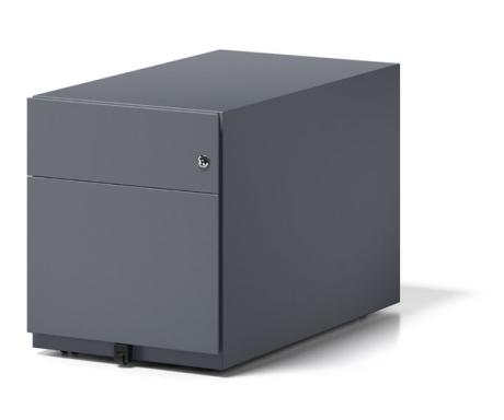 Rollcontainer Note mit Griffleiste anthrazit, 1 Universalschublade