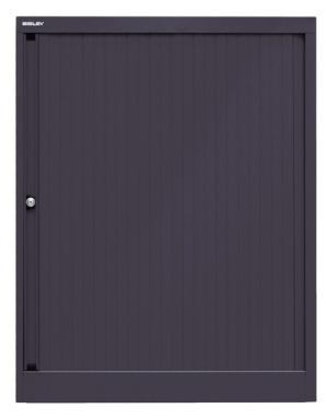 Rollladenschrank, 2 Fachböden, 2,5 Ordnerhöhen, schwarz