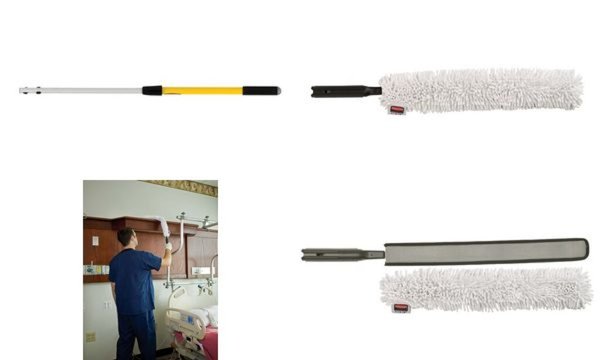 Rubbermaid HYGEN Flexibles Hochleis tungs-Staub-Mopp-Set (71240115)