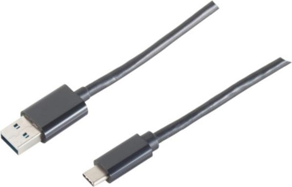S-CONN 14-10005 1m USB A USB C Männlich Männlich Schwarz USB Kabel (14-10005)