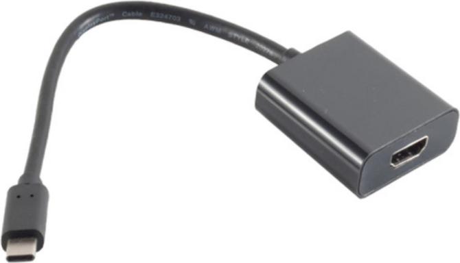 S-CONN Adapter USB Typ C-Stecker 3.1 auf HDMI Buchse
