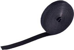 S-CONN shiverpeaks BASIC-S Klettband, 14 mm x 3 m, schwarz zuschneidbar, mehrfa