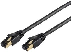 S-CONN shiverpeaks BASIC-S Patchkabel, Kat. 8, F/FTP, 10,0 m, weiß RJ45 Stecker