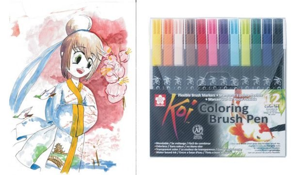 SAKURA Pinselstift Koi Coloring Bru sh, 12er Etui (8012049)