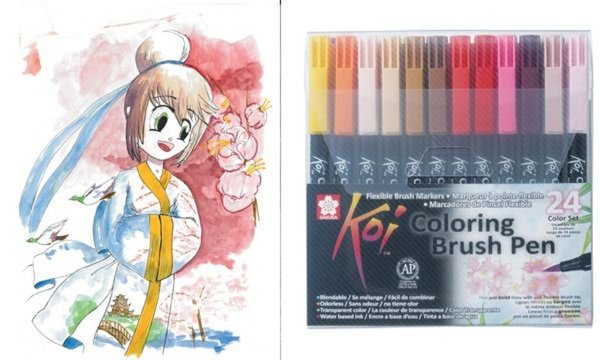 SAKURA Pinselstift Koi Coloring Bru sh, 24er Etui (8012050)