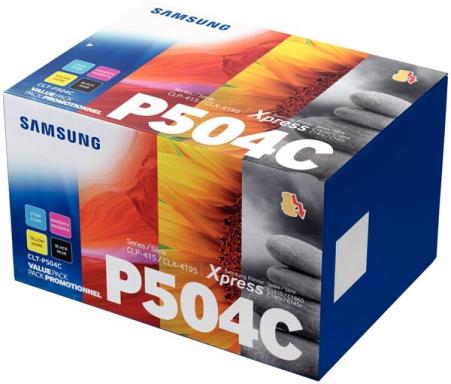 SAMSUNG CLT P504C 4er Pack Schwarz, Gelb, Cyan, Magenta Tonerpatrone