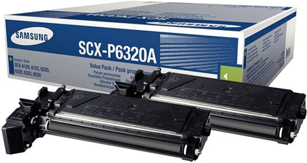 SAMSUNG SCX P6320A 2er Pack Schwarz Tonerpatrone (SV496A)