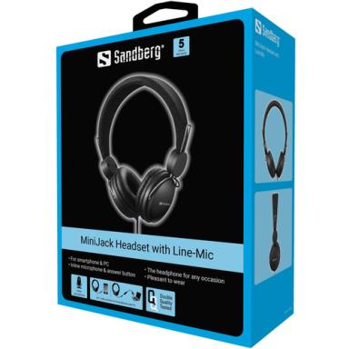 Image SANDBERG_MiniJack_Headset_with_Line-Mic_img2_4860402.jpg Image