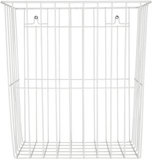 Abfallbehälter Metall 20l, weiß Wandmontage möglich,