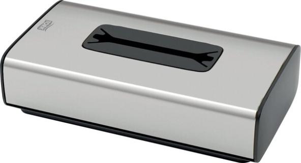 Spender für Kosmetiktücher, Edelstahl, Maße:B256xH67xT136