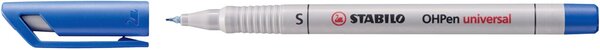 STABILO Folienstift OHPen universal, wasserlöslich, blau Strichstärke: 0,4 mm /