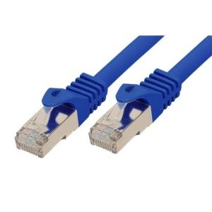 SCONN TP-Patchkabel S/FTP PIMF Rohkabel Cat.7 blau 10,0m