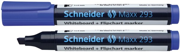 Boardmarker 293 mit Keilspitze, blau, geeignet für Whiteboard