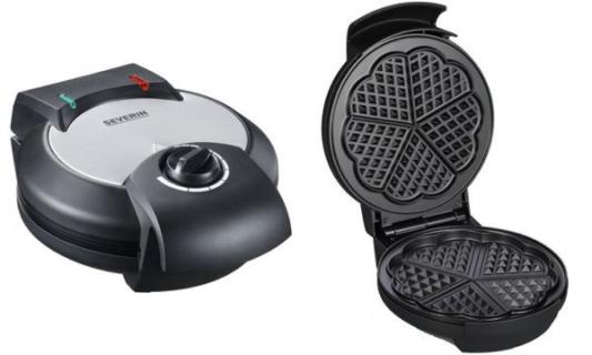 SEVERIN Waffeleisen mit manueller Temperatureinstellung Severin WA 2103 Edelsta