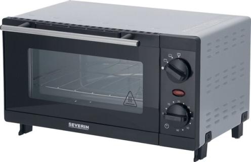 SEVERIN Back- und Toastofen TO 2052, 800 W, schwarz-silber