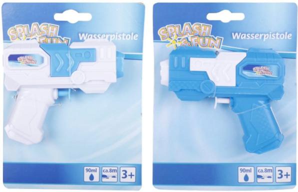 SF Wasserpistole blau/weiß, sort., 11cm, Nr: 76507031