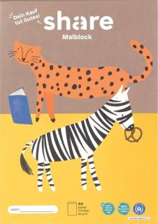 Malblock A4 100 Blatt, share weiß