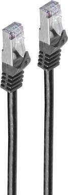 SHIVERPEAKS RJ45 Patchkabel S/FTP PIMF Cat.7 schwarz 1,0m