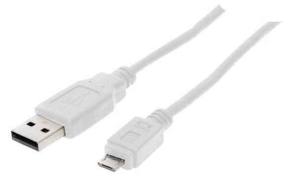 SHIVERPEAKS SHVP 77180-W - USB 2.0 Kabel, A Stecker auf Micro B Stecker, 0,5 m 
