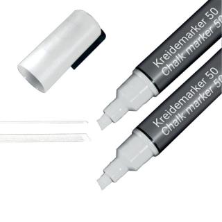 Kreidemarker/Flüssigkreide auf Wasserbasis, abwischbar, weiß