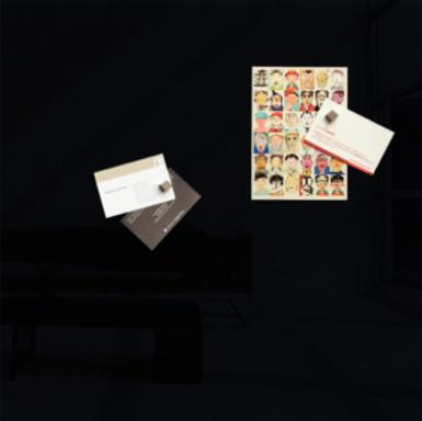 SIGEL Glas-Magnetboard artverum®, schwarz, 48 x 48 cm Sigel GL110