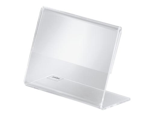 SIGEL Info--Preisaufsteller, Acryl, 90 x 60 mm, schräg Tischaufsteller glasklar