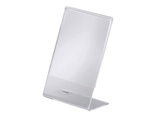 SIGEL Info--Preisaufsteller, Acryl, DIN A7, schräg Tischaufsteller glasklar, ei